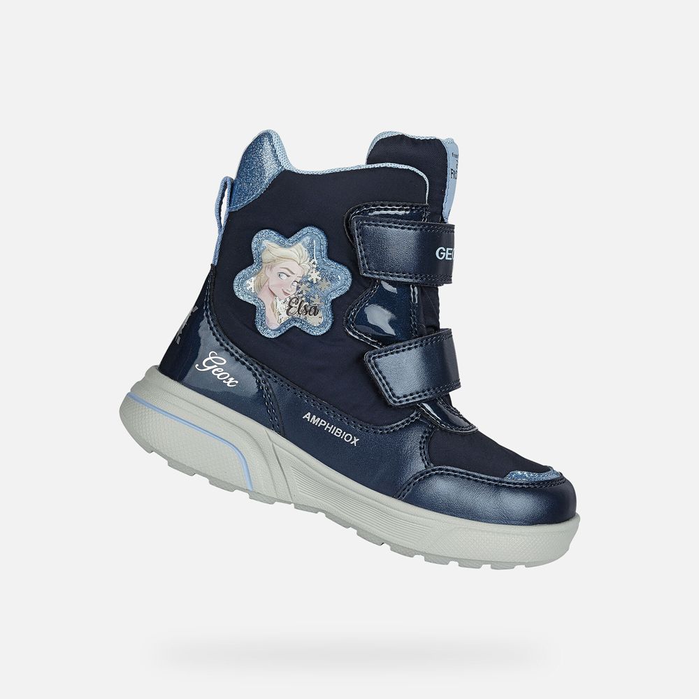 Geox Ankle Boots Navy Sveggen Abx - Geox Girls Shoes - QDCKGL249